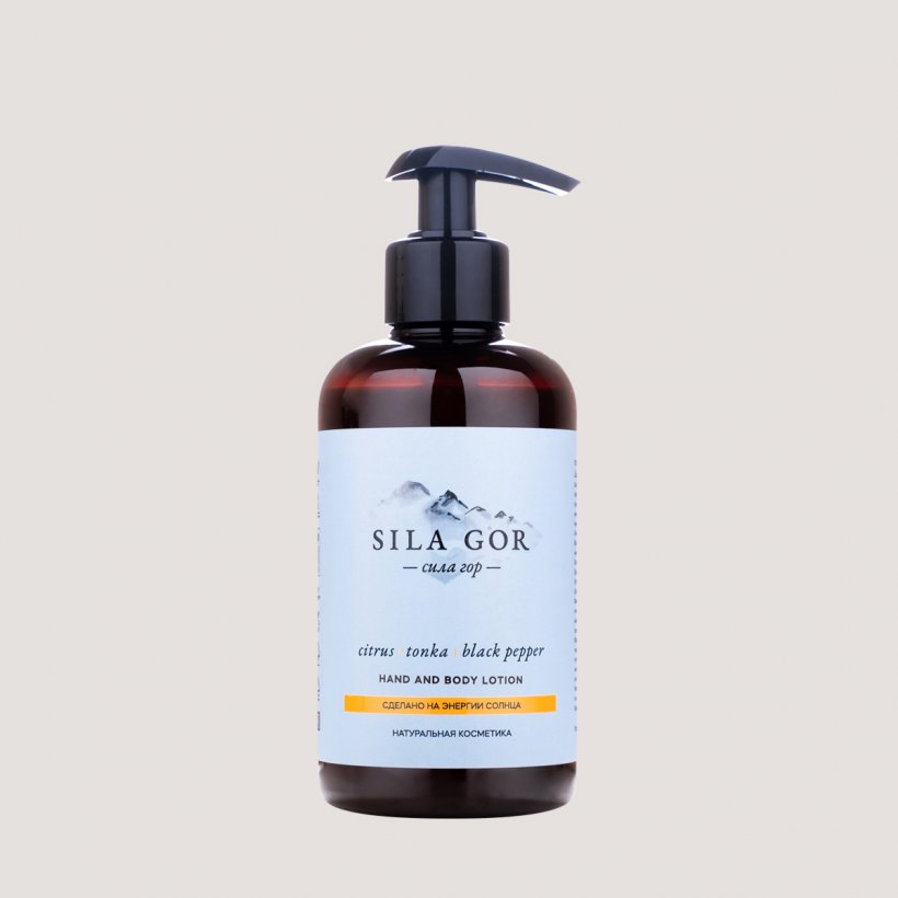 Лосьон для рук и тела Sila Gor №1 Citrus, Tonka, Black Pepper, 300 мл